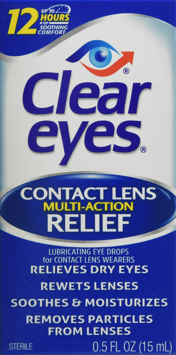 Clear Eyes Contact Lens Relief Drops 0.5oz