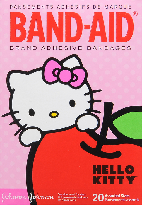 BAND-AID BANDAGES KIDS HELLO KITTY ASSORTED 20CT