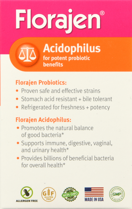 Florajen Acidophilus Capsules 60ct