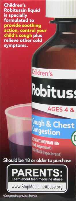 ROBITUSSIN DM CHILD CGH CONGST LIQ 4OZ