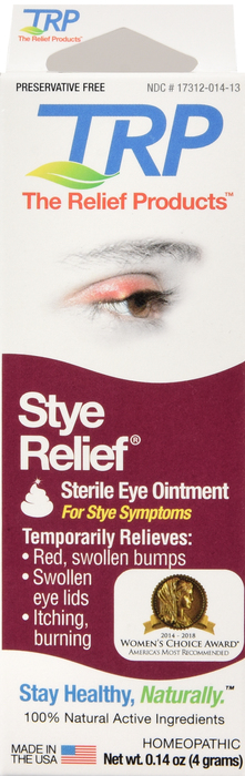 TRP Company Stye Relief Homeopathic Lubricating Eye Ointment 4gm