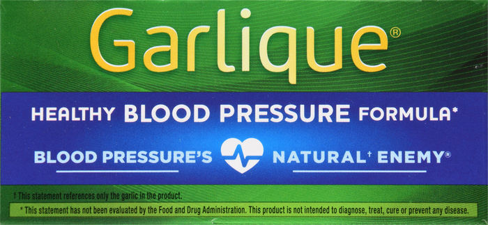 Garlique Healthy Blood Pressure Formula Caplets 60ct