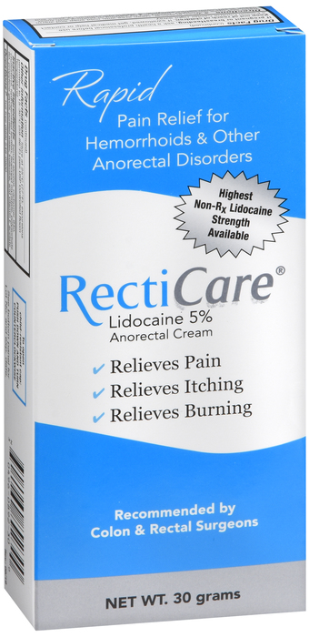 RECTICARE 5% ANORECTAL CRM 30 GM