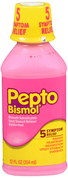 Pepto Bismol 5 Symptom Relief Original Liquid 12oz