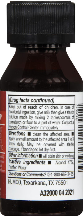 IODINE TINCTURE 2% MILD 1OZ HUMCO