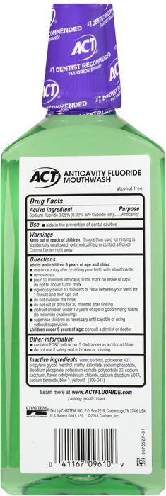 ACT Total Care Fluoride Mouthwash Fresh Mint 18oz