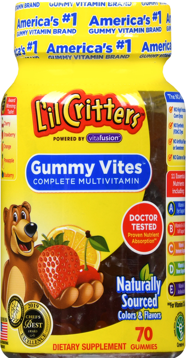 L'il Critters Gummy Vites Complete Multivitamin 70ct