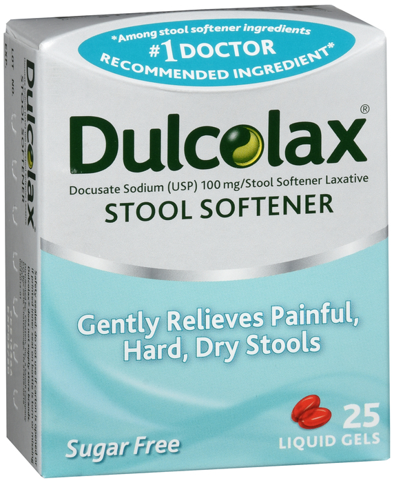 Dulcolax Stool Softener Laxative Liquid Gels 25ct