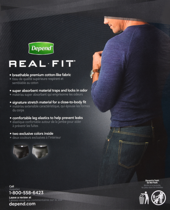 Depend Real-Fit Underwear That Protects Maximum Absorbency Large/XL 12ct