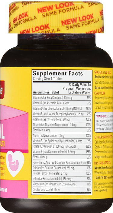 Nature Made Multi Prenatal Tablets 90ct