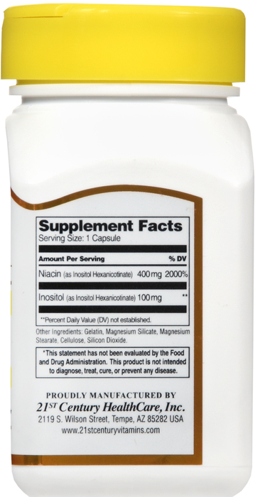 21st Century Niacin 500mg Flush Free Capsules 110ct