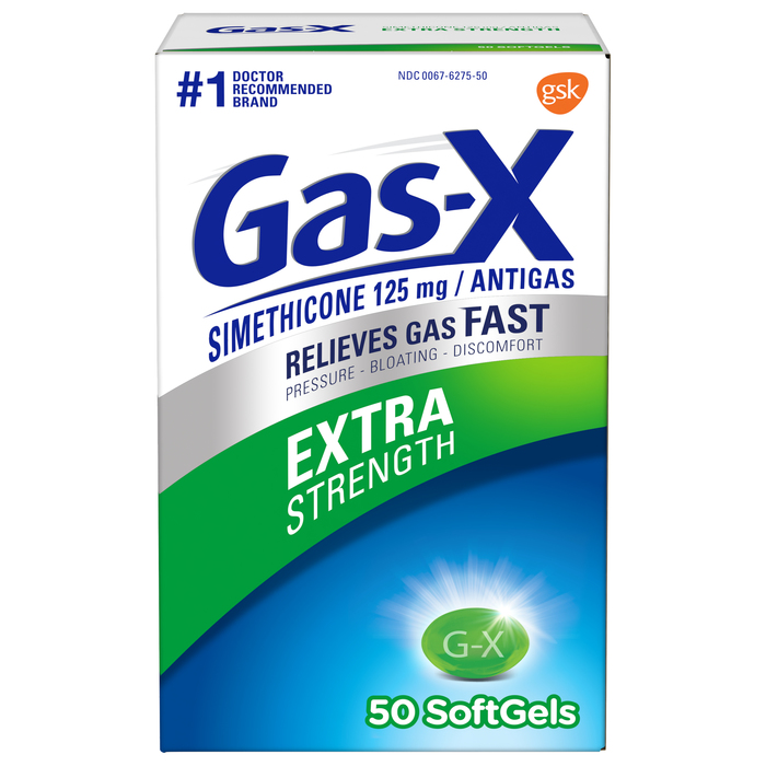 GAS-X 125 MG SGC 50