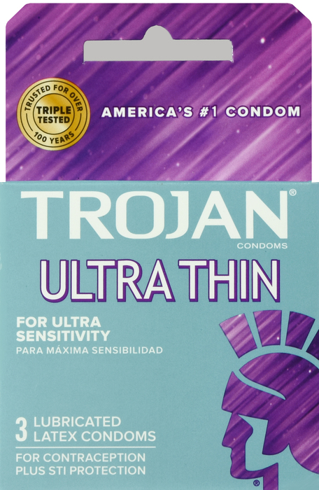 Trojan Ultra Thin Condoms 3ct