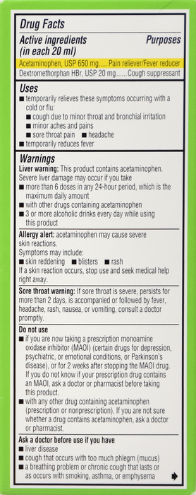 ROBITUSSIN SEVERE COUGH/SORE THR LIQ 4OZ