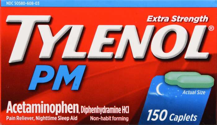 TYLENOL ES PM CAPLET 150