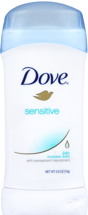 Dove Sensitive Invisible Solid Antiperspirant Deodorant 1.6oz