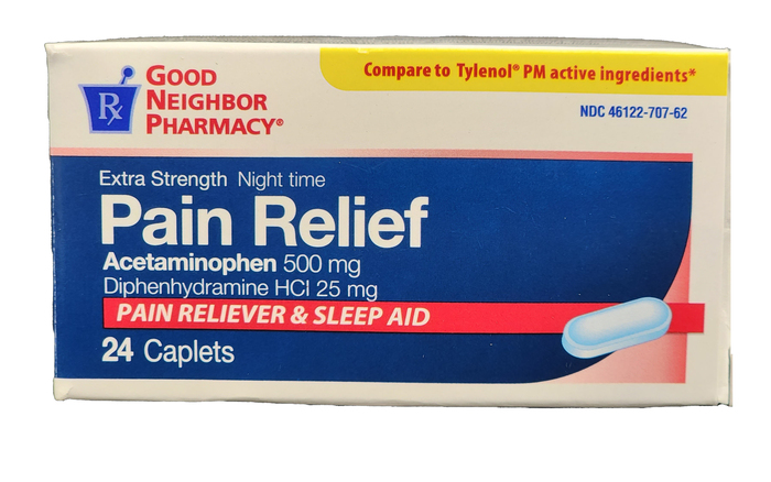 Good Neighbor Pharmacy Pain Relief PM 500/25MG Caplets 24ct