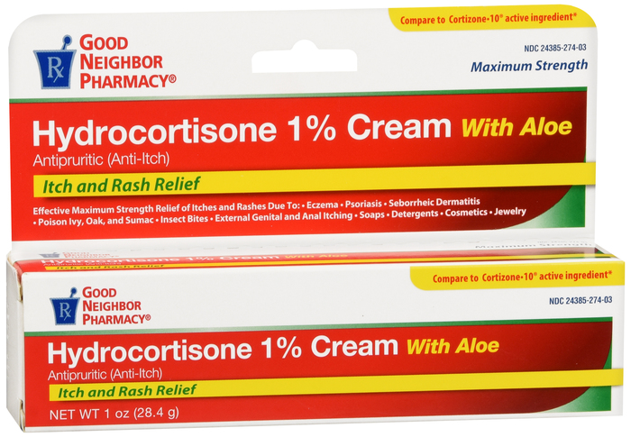 Good Neighbor Pharmacy Hydrocortisone 1% Cream with Aloe 1oz