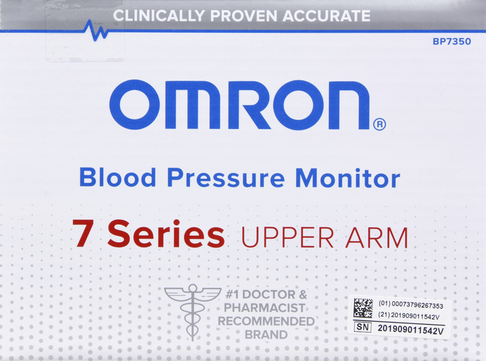 Omron 7 Series Wireless Upper Arm Blood Pressure Monitor 1ct