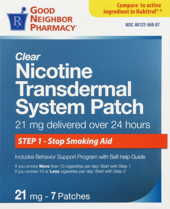 Good Neighbor Pharmacy Nicotine Patch 21mg 7ct