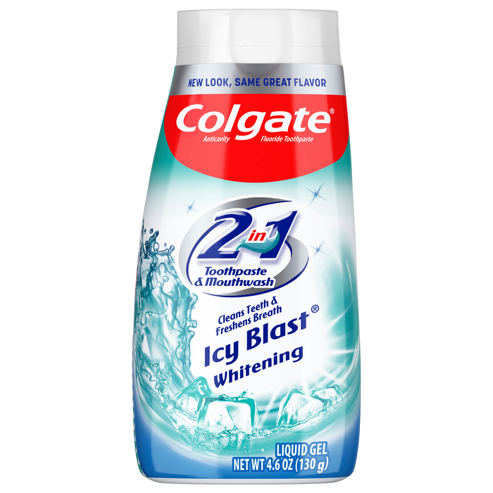 COLGATE 2N1 WHITEN LIQUID ICY BLST 4.6OZ