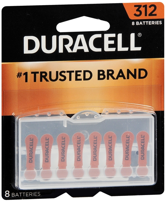 DURACELL HEARING AID DA312 BAT 8PK