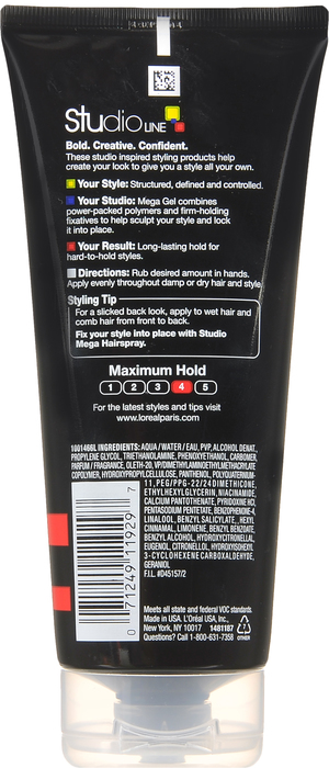 L'Oreal Paris Studio Line Mega Extreme Hold Hair Gel 6.8oz