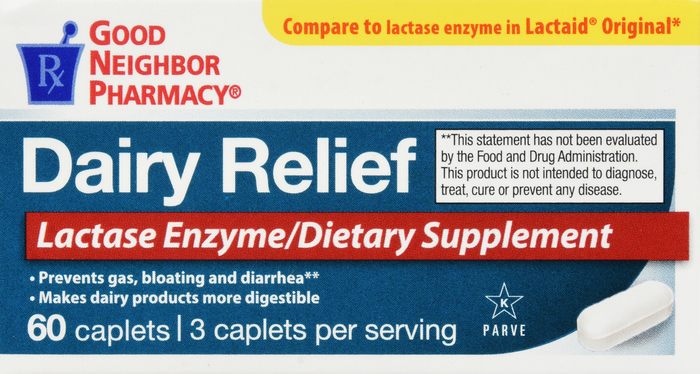 Good Neighbor Pharmacy Dairy Relief Caplets 60ct