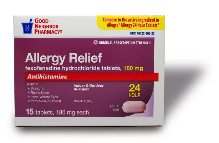 Good Neighbor Pharmacy Allergy Relief 24HR 180mg Tablets 15ct