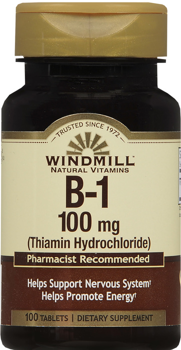 Windmill Vitamin B1 100mg Tablets 100ct