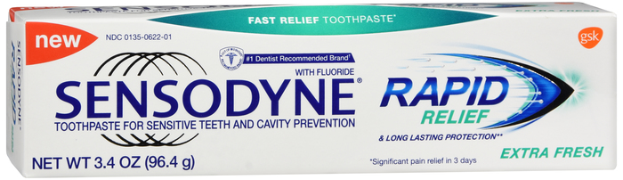 SENSODYNE RAPID RELIEF FRESH T/P 3.4 OZ