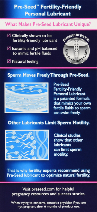 PRE-SEED PERSONAL LUBRICANT 9CT