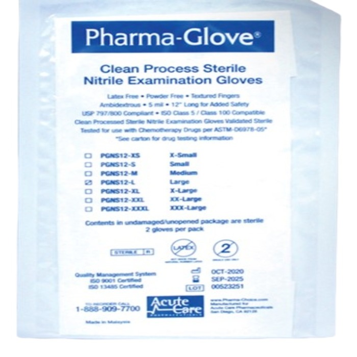 GLOVE STERILE NITRILE SMALL 200CT ACUTE