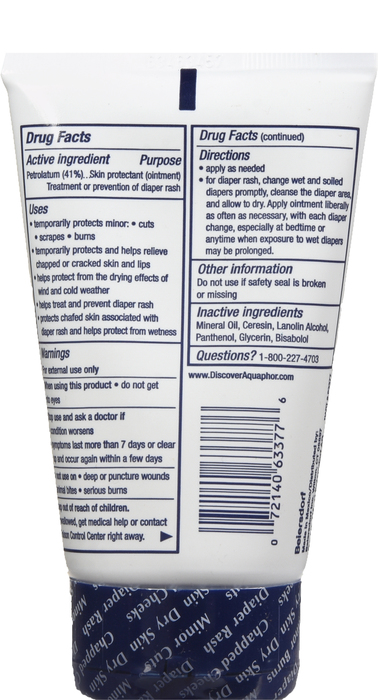 Aquaphor Baby Ointment Tube 3oz