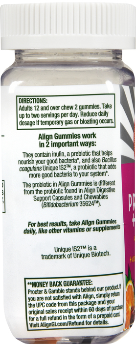 Align Prebiotic + Probiotic Gummies 60ct