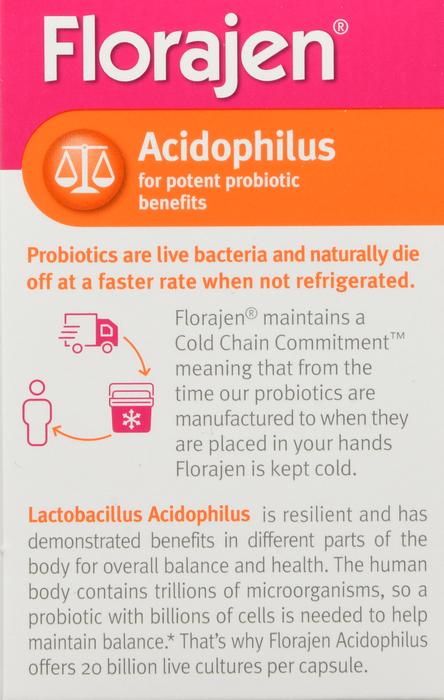 Florajen Acidophilus Capsules 30ct