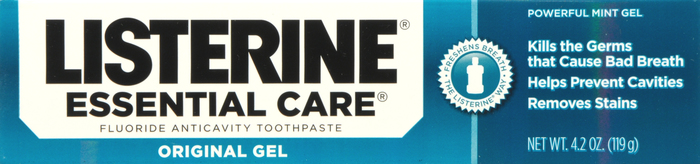 LISTERINE ESSENTIAL GEL MINT 4.2OZ