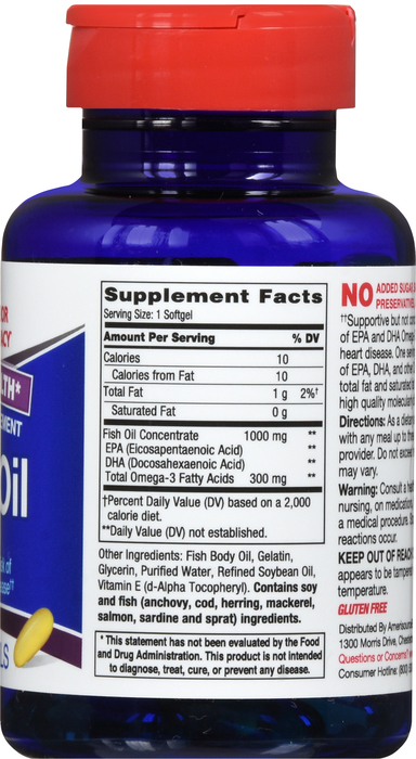 Good Neighbor Pharmacy Fish Oil 1000mg Softgels 60ct