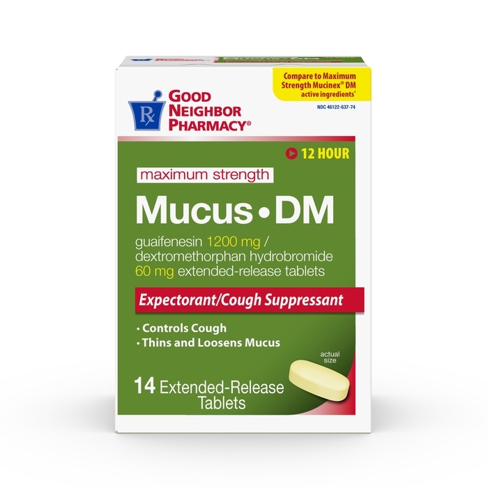 Good Neighbor Pharmacy Mucus Relief DM 1200mg Tablets 14ct