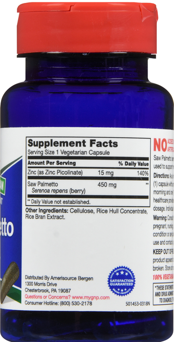 Good Neighbor Pharmacy Saw Palmetto 450mg Capsules 50ct