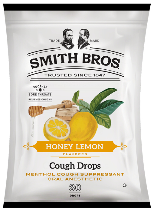 SMITH BROS HONEY LEMON COUGH DRP 30CT