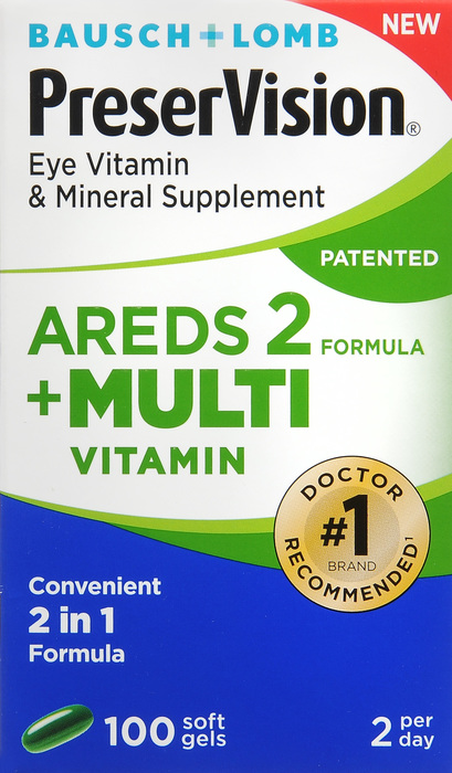 Bausch + Lomb PreserVision AREDS 2 + Multi Vitamin Softgels 100ct