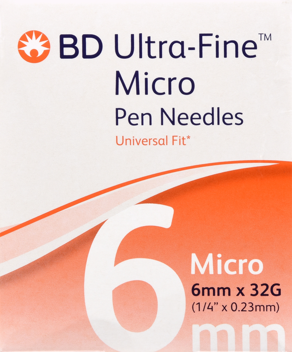 BD Ultra-Fine Micro Pen Needles 32Gx6mm 100ct