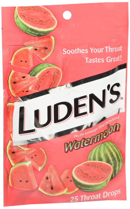 LUDENS BAG WATERMELON DROPS 25CT