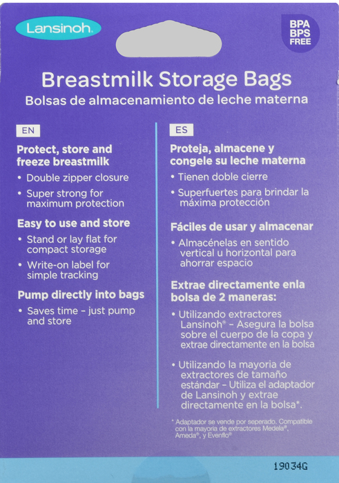 Lansinoh Breast Milk Storage Bags 25ct