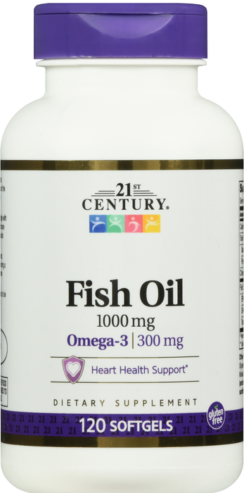 21st Century Fish Oil 1000mg Omega-3 Softgels 120ct