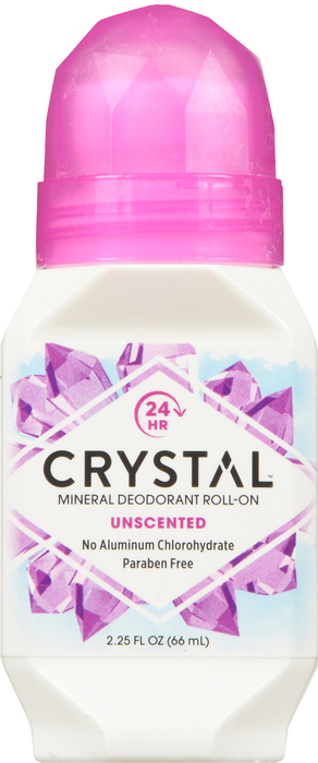 Crystal Deodorant Roll On Unscented 2.25oz