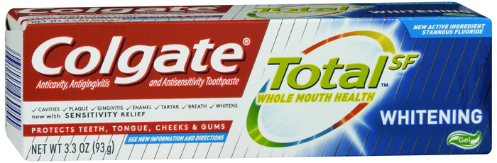 Colgate Total SF Plus Whitening Gel Toothpaste 3.3oz