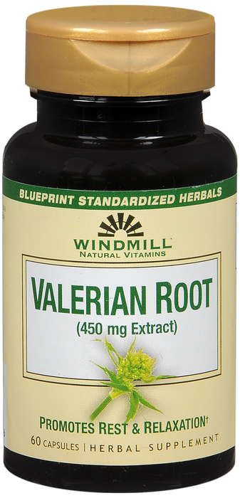 WINDMILL VALERIAN ROOT 450MG CAPSULE 60CT