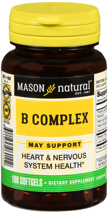 VIT B COMPLEX 100MCG SOFTGLS 100CT MASON